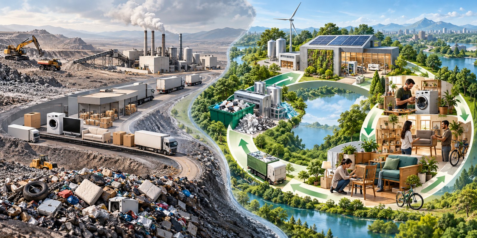 Las 12 diferencias entre economía lineal y economía circular